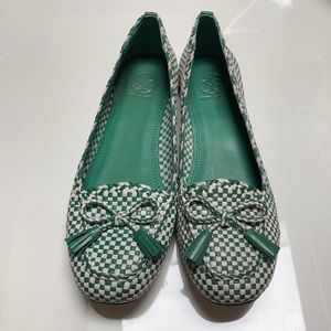 Tory Burch checkered loafers
